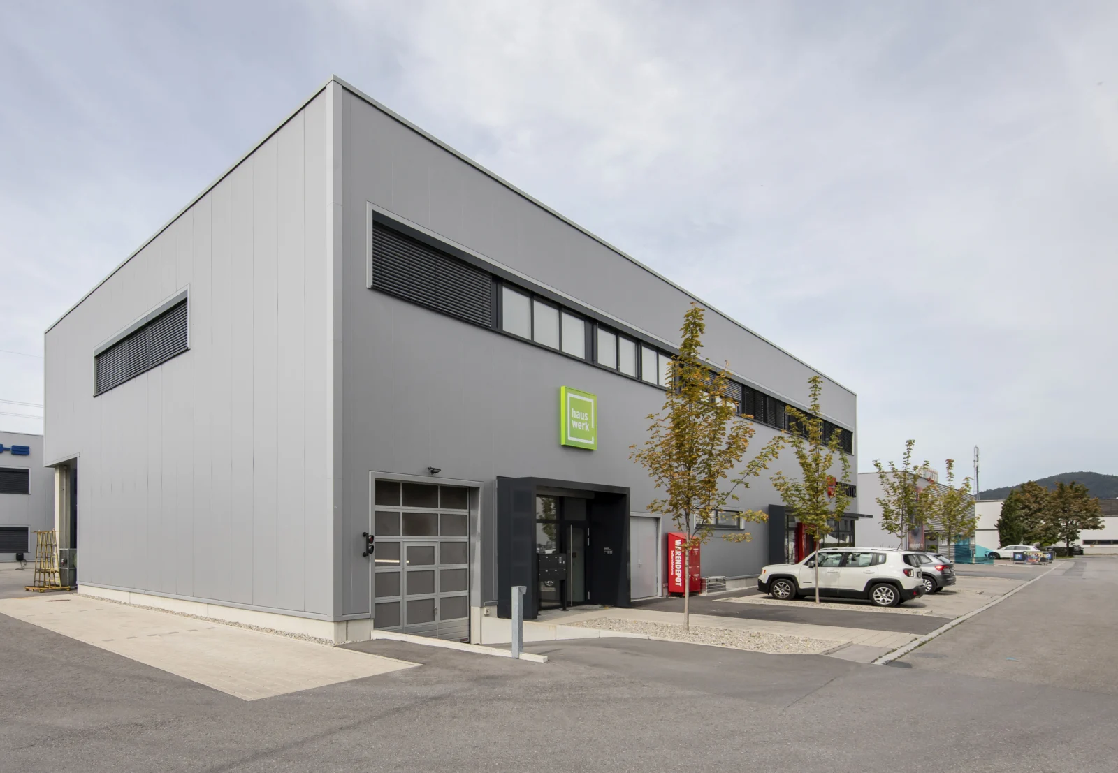 Firmengebäude der Hauswerk Baumanufaktur in Röthis